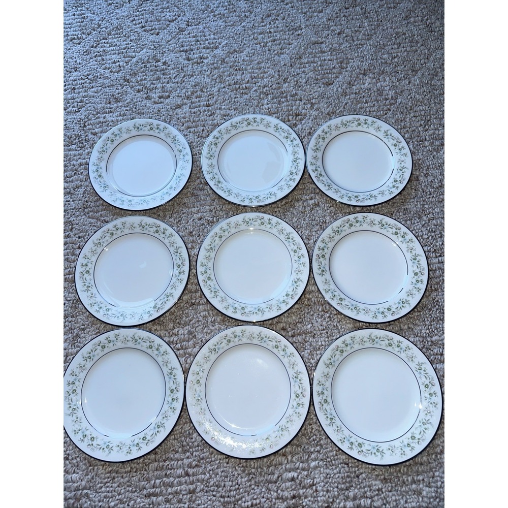 Noritake China~Savannah 2031~Set of 9 Bread Dessert Plates 6 3/8"